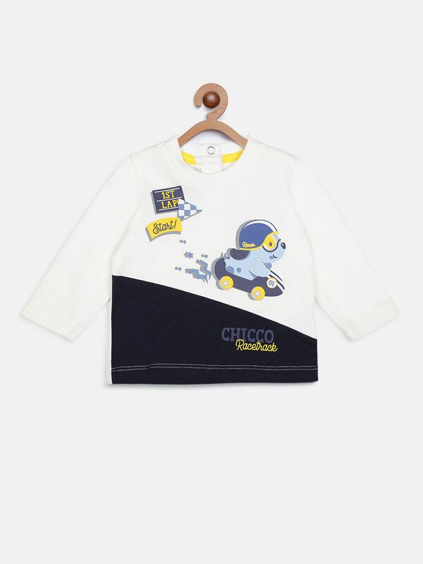T-Shirt With Print Colorblocked image number 0